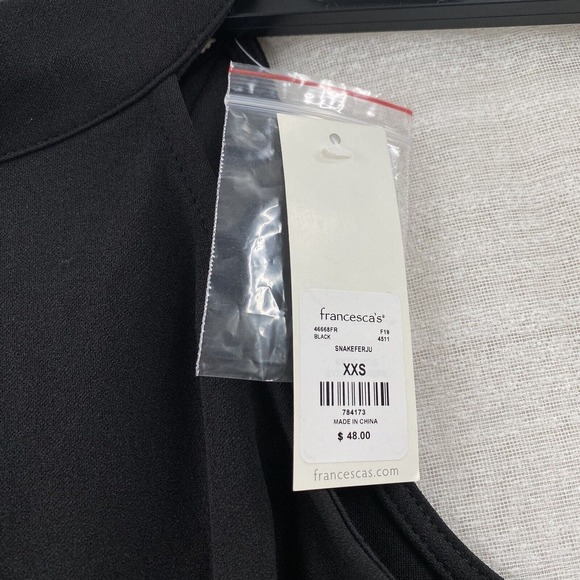 NWT Mi Ami Jumpsuit XXS Wide Leg‎ Black Army Green Cheetah High Neck Paper Bag - Picture 14 of 16